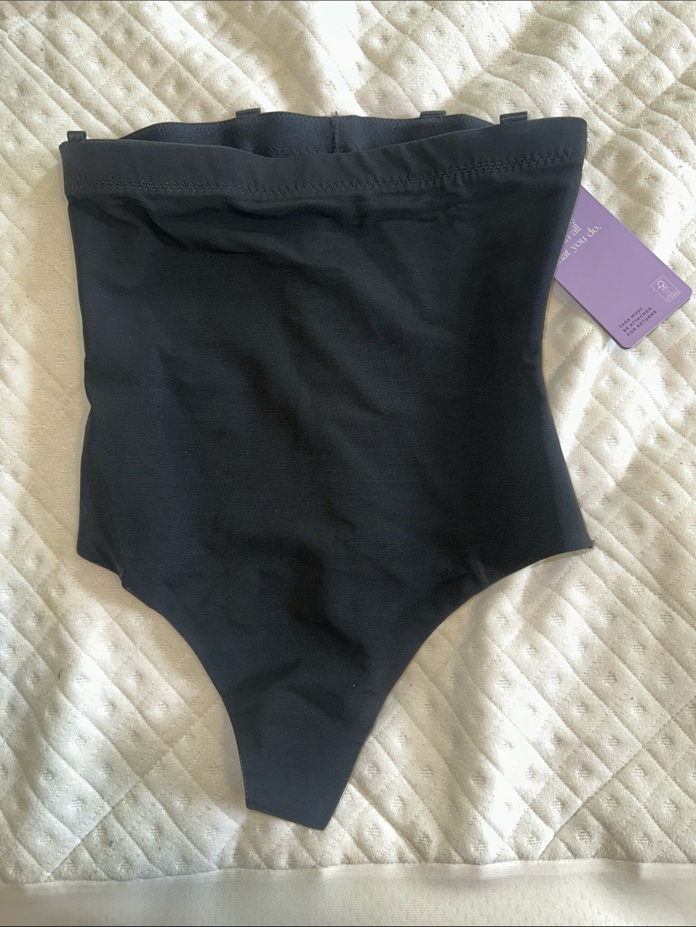 Honeylove Black High-Waist Women’s Shapewear with thong